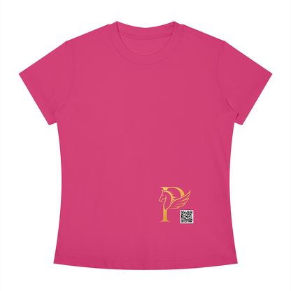 ウィメンズ スリムフィット クルーネック Tシャツ — Women's Slim Fit Crewneck T-Shirt