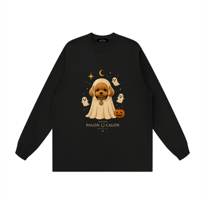 Unisex Raw Hem Long Sleeve T-Shirt