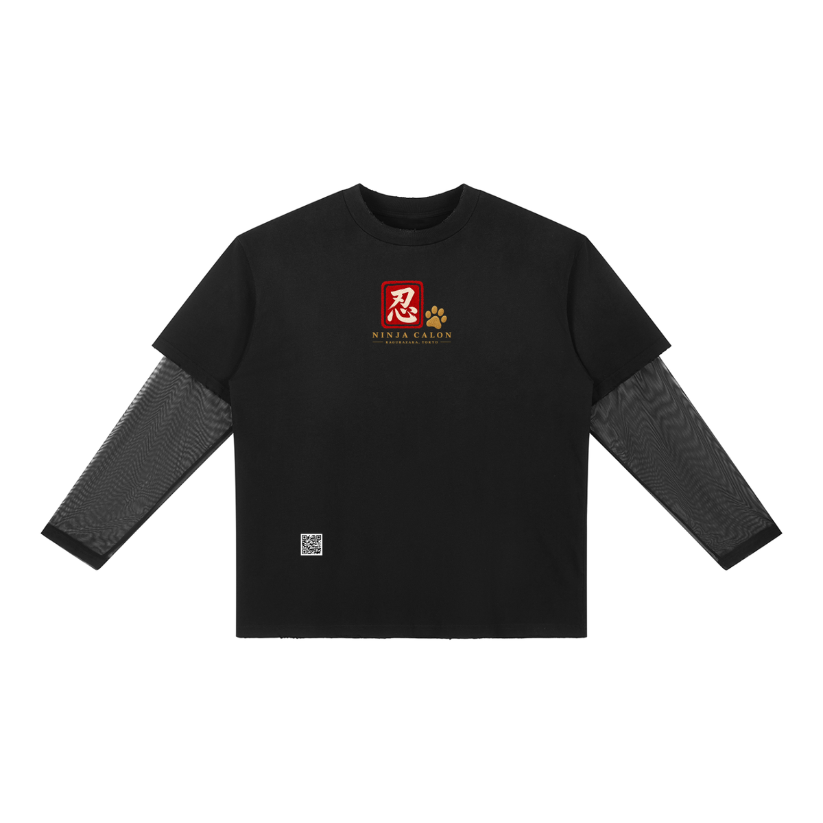 KAGURAZAKA | ユニセックス サンフェード レイヤー Tシャツ忍者 / Unisex Sunfade Layer T-Shirt