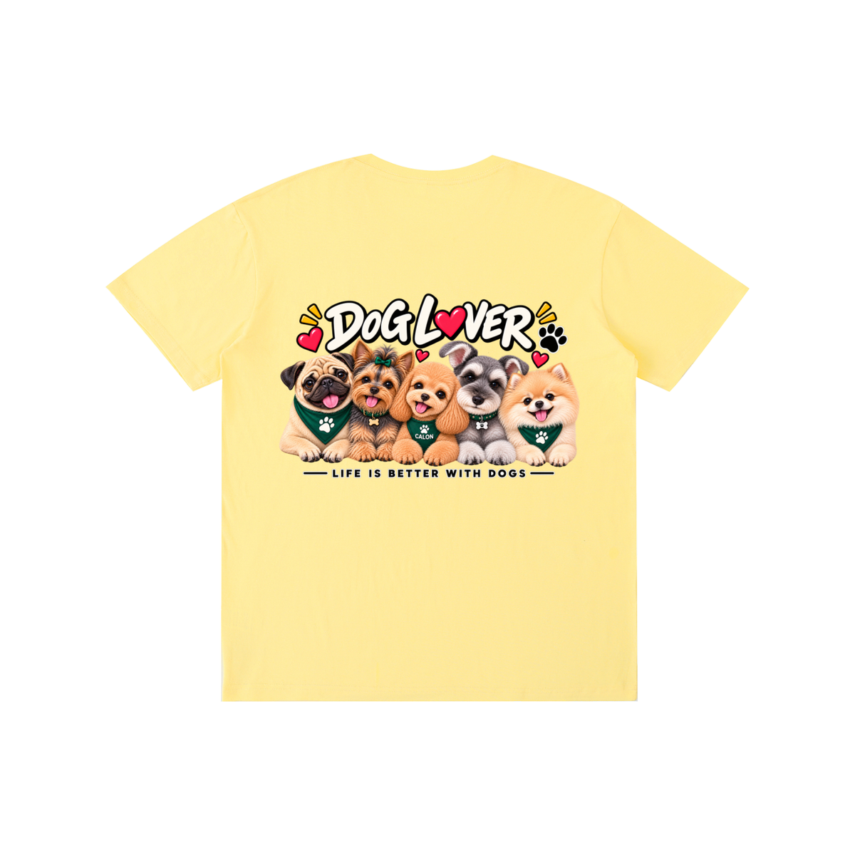 DOG | ベーシック ユニセックス コットンTシャツ / Pure Cotton Unisex T-Shirt
