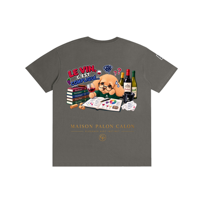 WINE SCHOLAR CALON | ピュアコットン Tシャツ（ユニセックス）/ Unisex Pure Cotton T-Shirt