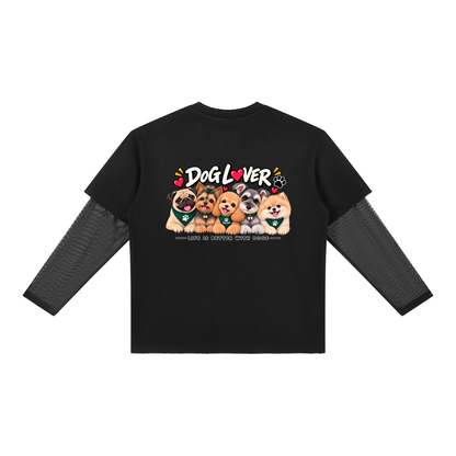 DOG | ユニセックス サンフェード レイヤーTシャツ / Unisex Sunfade Layer T-Shirt