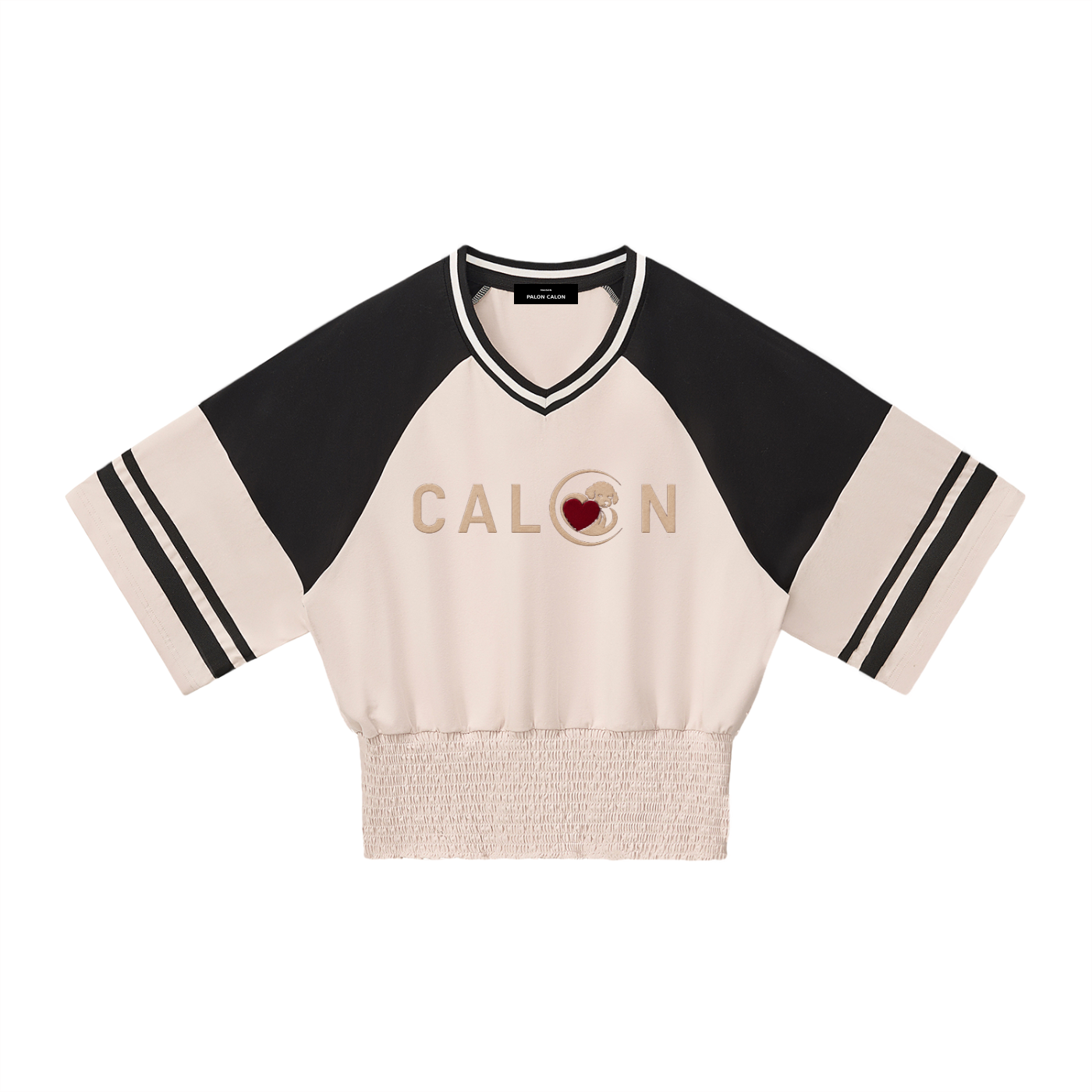 Women's Color Block Ruched T-Shirt