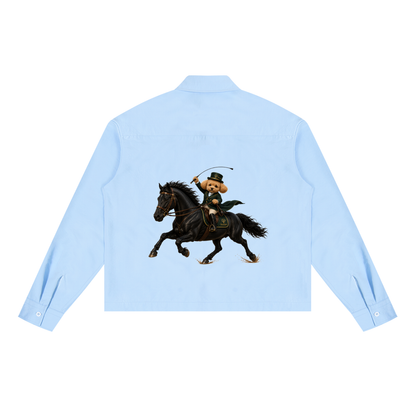 ユニセックス ボクシー ロングスリーブ シャツ — Unisex Boxy Long-Sleeve Shirt