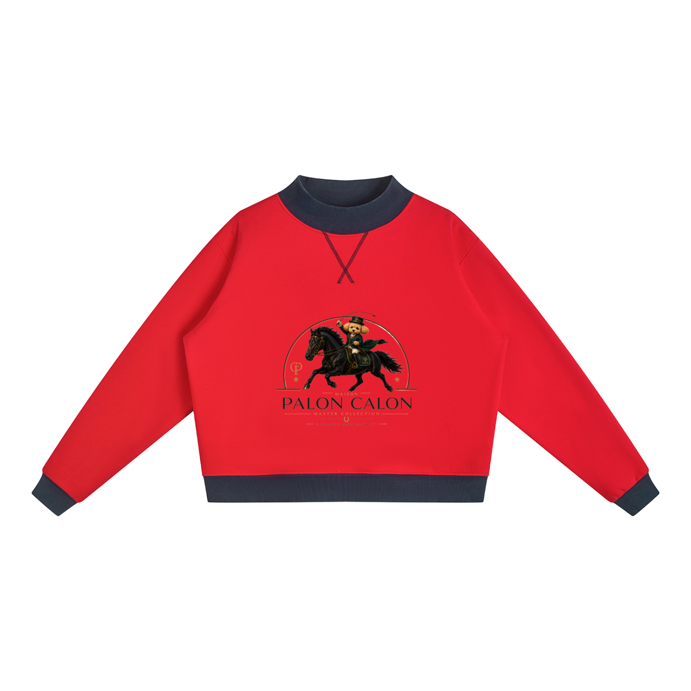 ウィメンズ モックネック スウェットシャツ — Women's Mock Neck Sweatshirt