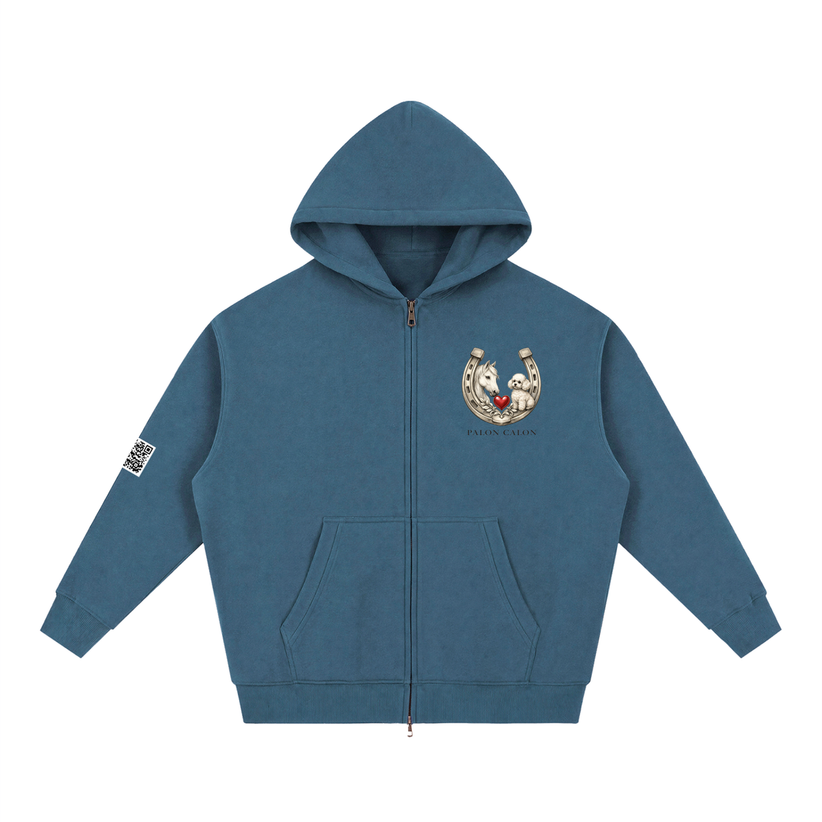 EQUESTRIAN CALON | オーバーサイズ フリース ボクシー フーディー/ Unisex Oversized Fleece Boxy Hoodie