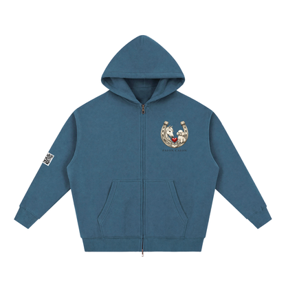 EQUESTRIAN CALON | オーバーサイズ フリース ボクシー フーディー/ Unisex Oversized Fleece Boxy Hoodie