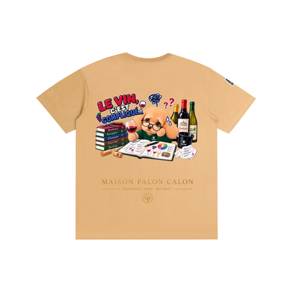 WINE SCHOLAR CALON | ピュアコットン Tシャツ（ユニセックス）/ Unisex Pure Cotton T-Shirt