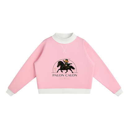 ウィメンズ モックネック スウェットシャツ — Women's Mock Neck Sweatshirt