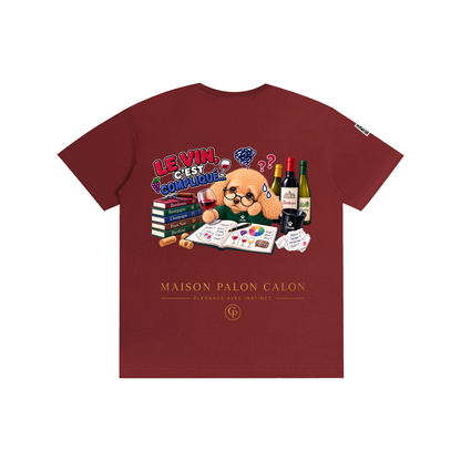 WINE SCHOLAR CALON | ピュアコットン Tシャツ（ユニセックス）/ Unisex Pure Cotton T-Shirt