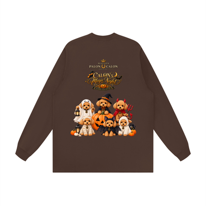 Unisex Raw Hem Long Sleeve T-Shirt