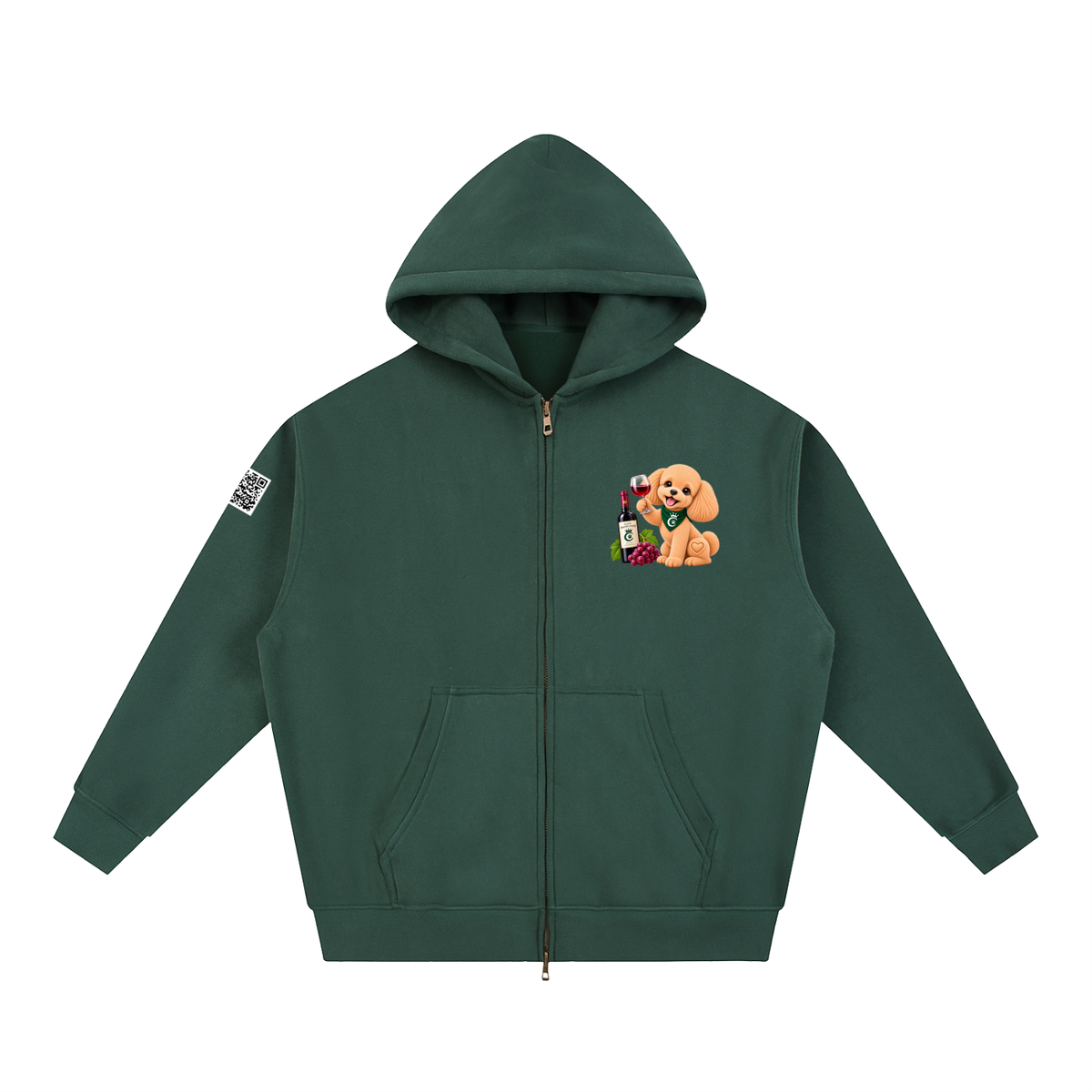 WINE SCHOLAR CALON | オーバーサイズ フリース ボクシー フーディー/Unisex Oversized Fleece Boxy Hoodie