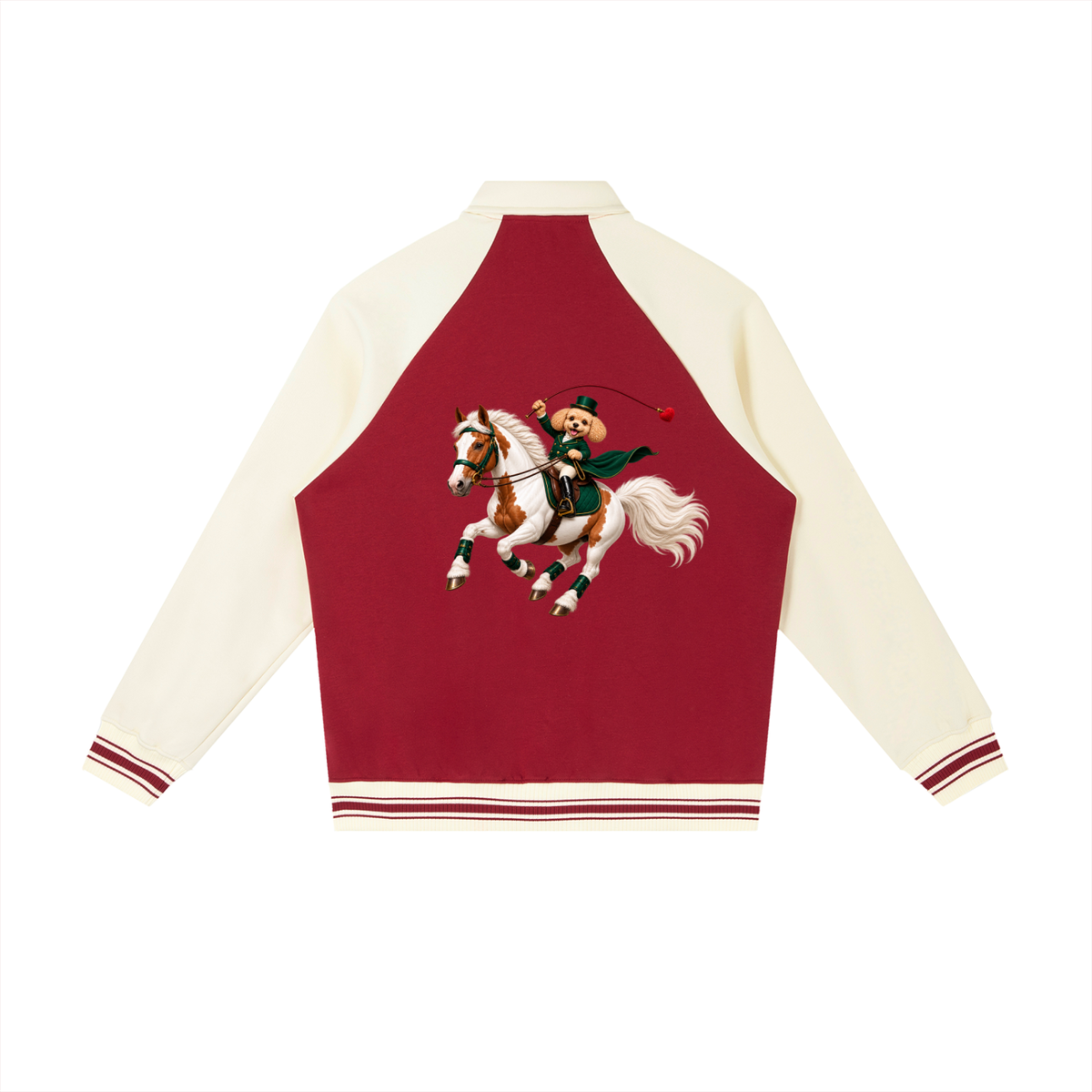 EQUESTRIAN CALON | ユニセックス コントラスト ラグラン ベースボールジャケット — Unisex Contrast Raglan Baseball Jacket