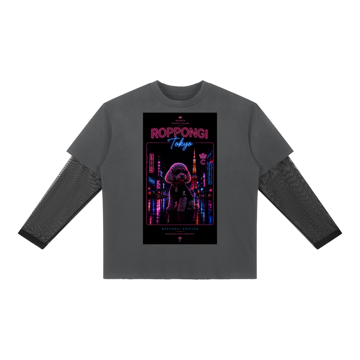 ROPPONGI｜レイヤード ロングスリーブ Tシャツ / Unisex Sunfade Layer Long Sleeve T-Shirt
