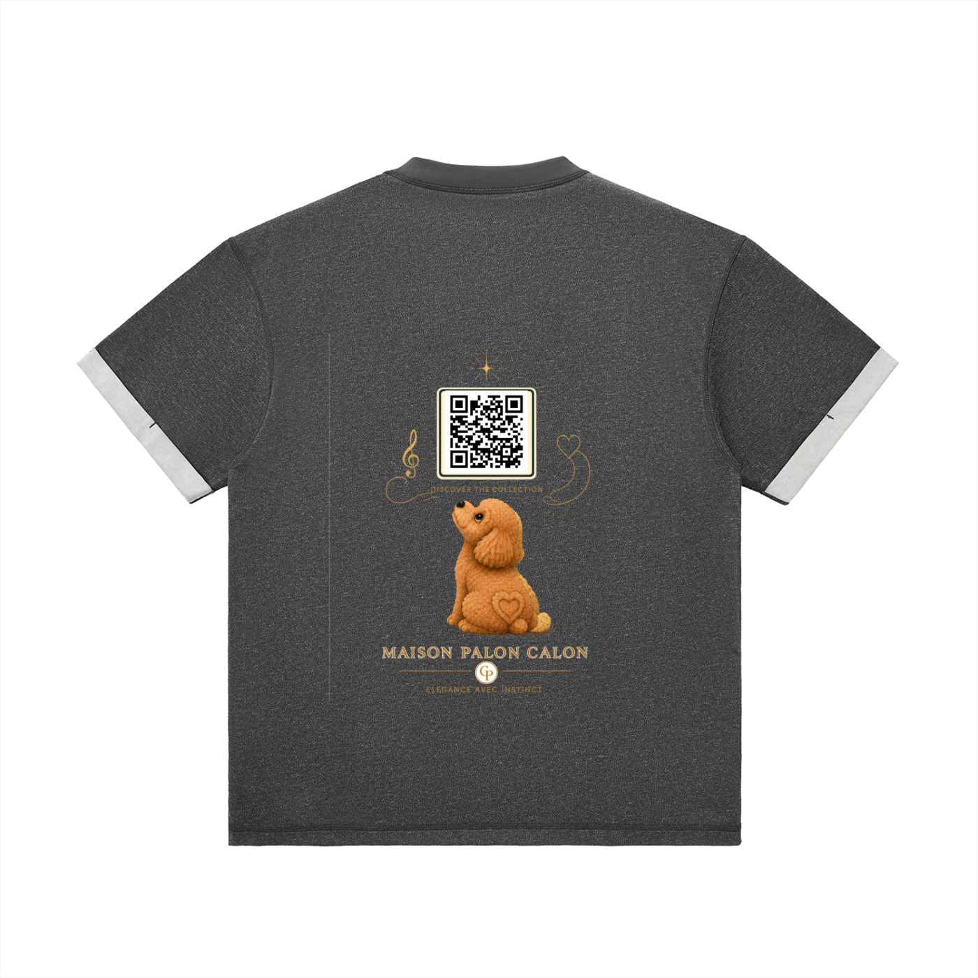 コントラストカフ Tシャツ — ユニセックス
