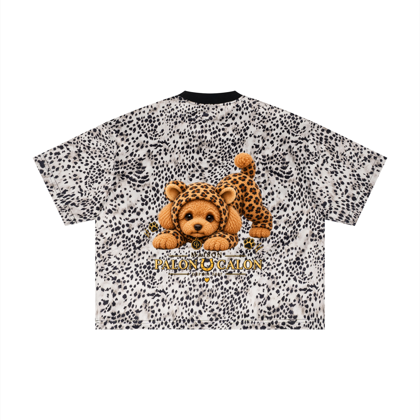 Unisex Leopard Print Boxy T-Shirt