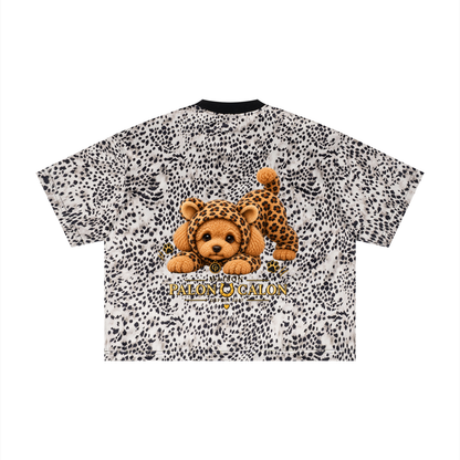 Unisex Leopard Print Boxy T-Shirt