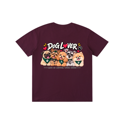 DOG | ベーシック ユニセックス コットンTシャツ / Pure Cotton Unisex T-Shirt