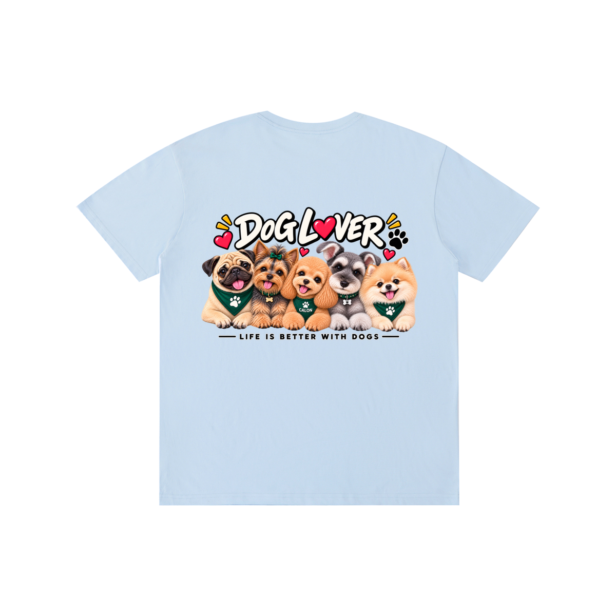 DOG | ベーシック ユニセックス コットンTシャツ / Pure Cotton Unisex T-Shirt