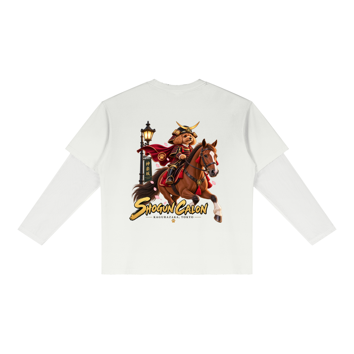 KAGURAZAKA | ユニセックス サンフェード レイヤー Tシャツ将軍 / Unisex Sunfade Layer T-Shirt