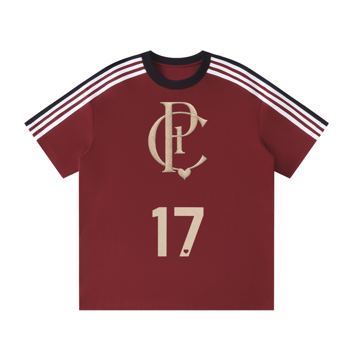 NUMBER 17 | ユニセックス カラーブロック ストライプ Tシャツ | Unisex Colorblock Striped T-Shirt