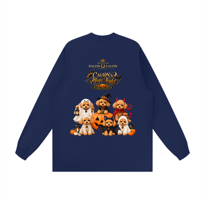 Unisex Raw Hem Long Sleeve T-Shirt