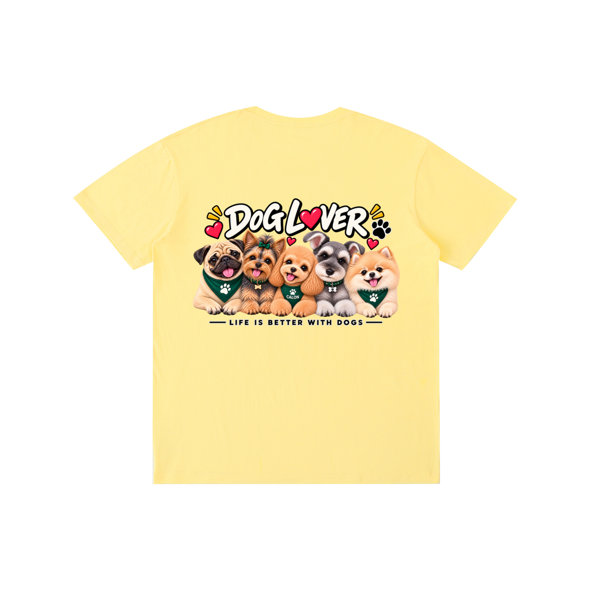 DOG | ベーシック ユニセックス コットンTシャツ / Pure Cotton Unisex T-Shirt