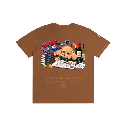 WINE SCHOLAR CALON | ピュアコットン Tシャツ（ユニセックス）/ Unisex Pure Cotton T-Shirt