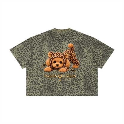 Unisex Leopard Print Boxy T-Shirt