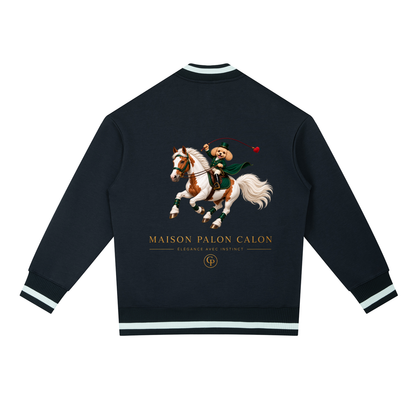 EQUESTRIAN CALON | コントラストパイピング ジップボンバージャケット / Contrast Piping Zip Bomber Jacket