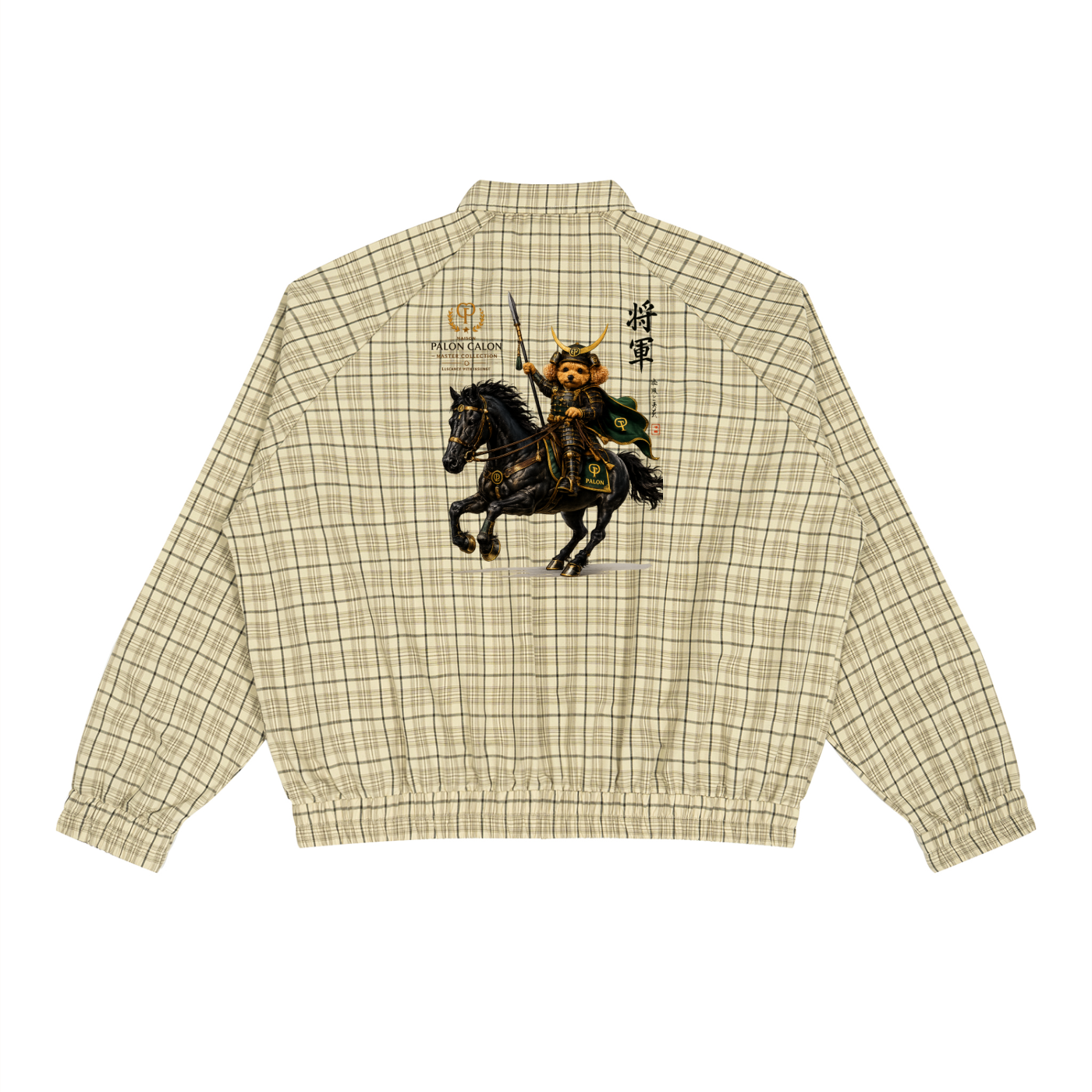 ユニセックス プレイド フルジップ トラックジャケット — Unisex Plaid Full-Zip Track Jacket