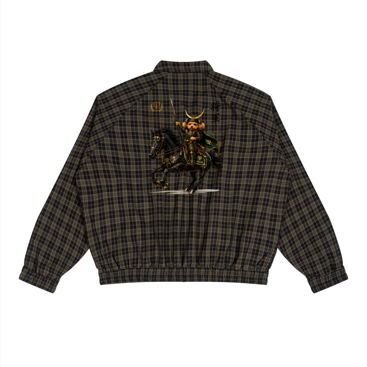 ユニセックス プレイド フルジップ トラックジャケット — Unisex Plaid Full-Zip Track Jacket