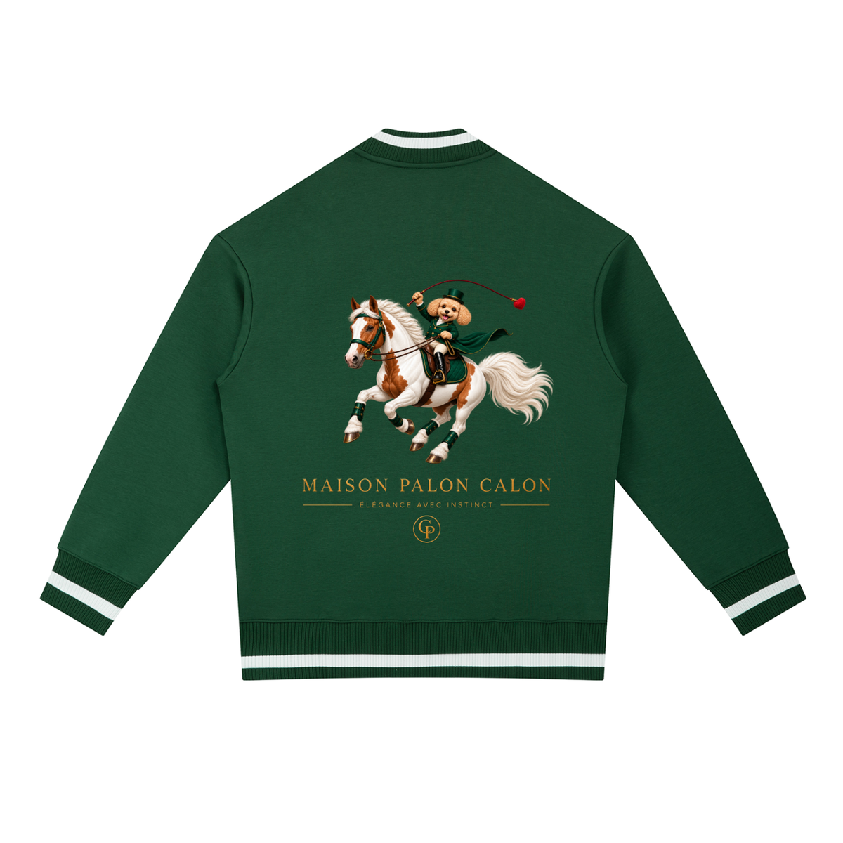 EQUESTRIAN CALON | コントラストパイピング ジップボンバージャケット / Contrast Piping Zip Bomber Jacket