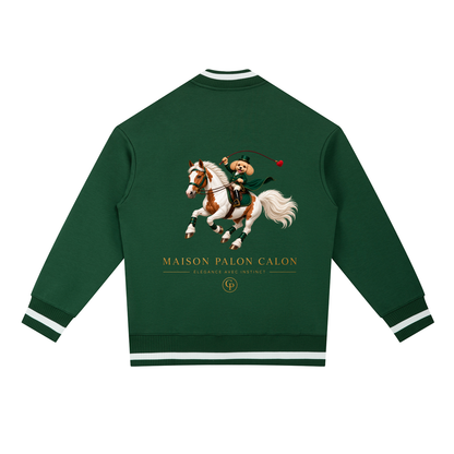EQUESTRIAN CALON | コントラストパイピング ジップボンバージャケット / Contrast Piping Zip Bomber Jacket