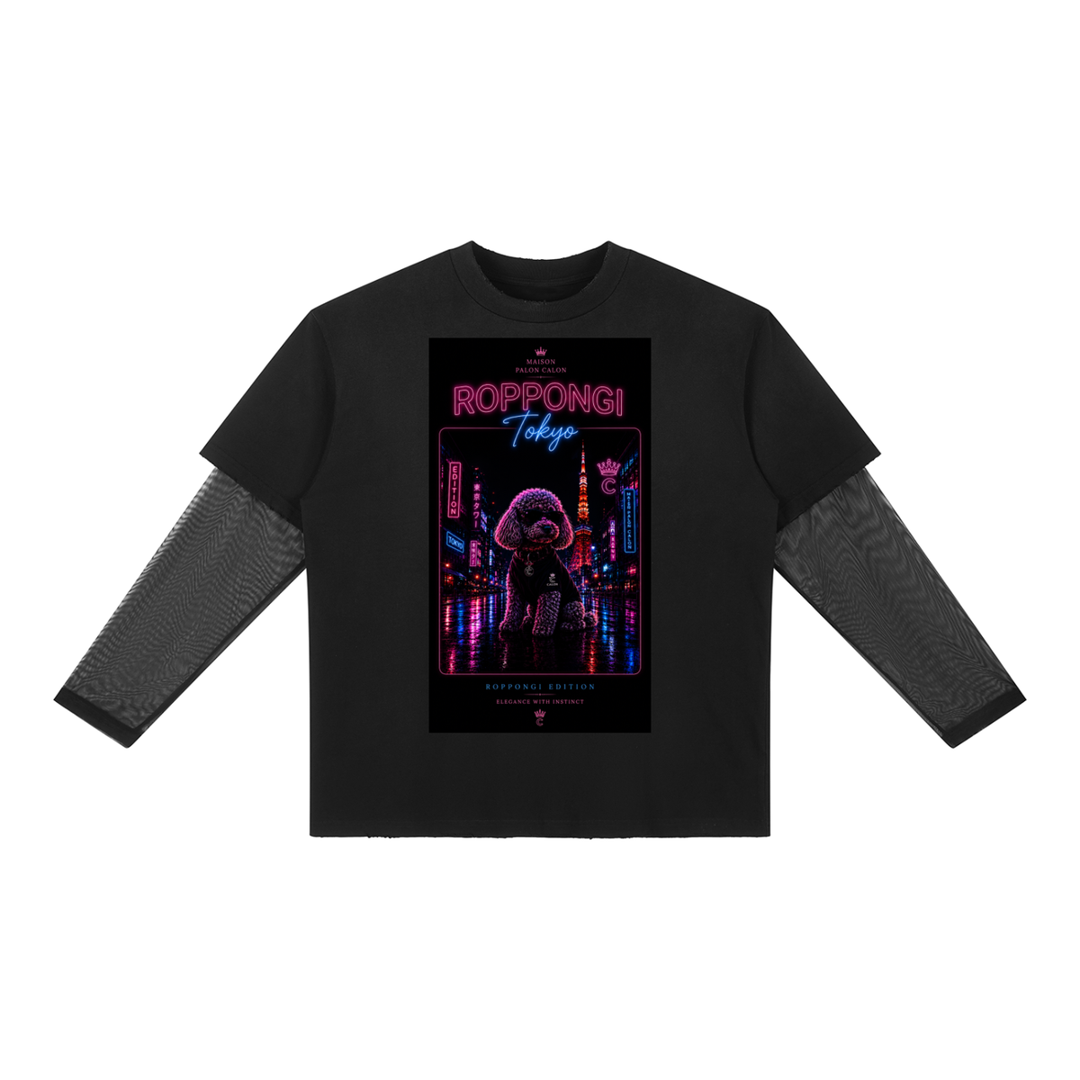 ROPPONGI｜レイヤード ロングスリーブ Tシャツ / Unisex Sunfade Layer Long Sleeve T-Shirt