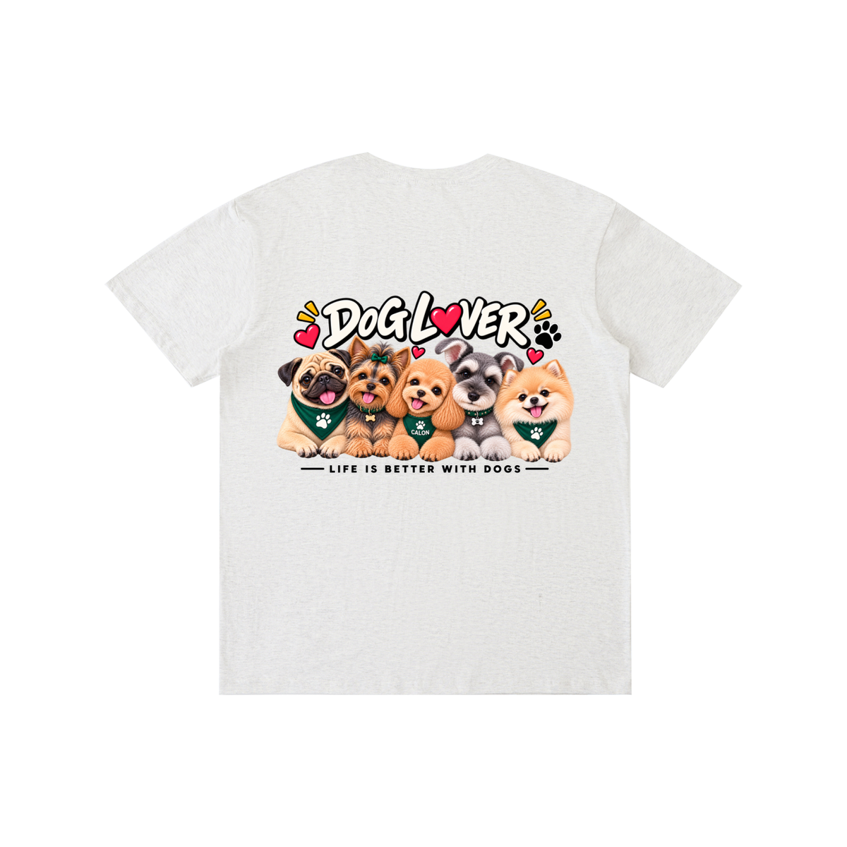 DOG | ベーシック ユニセックス コットンTシャツ / Pure Cotton Unisex T-Shirt