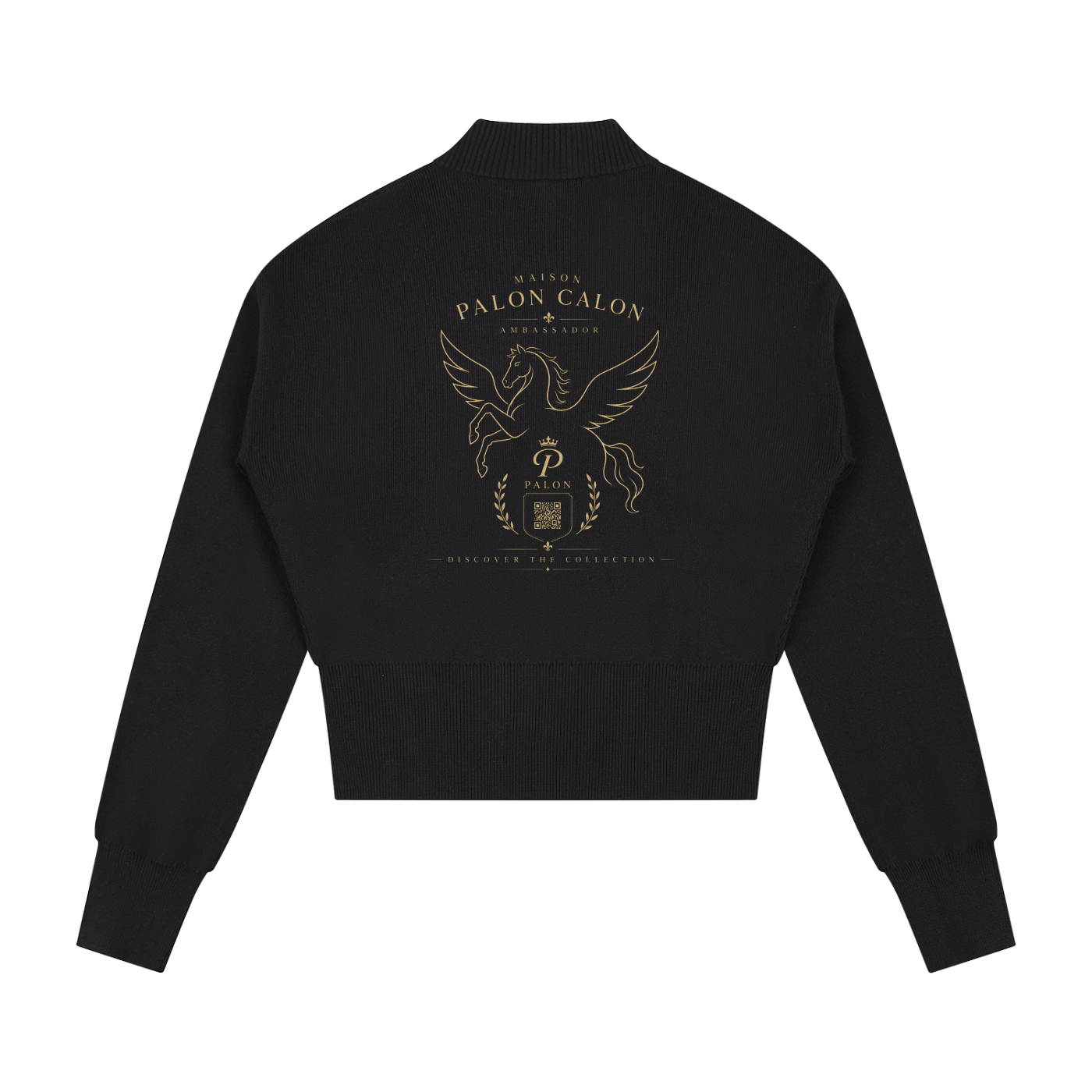 ウィメンズ モックネック ジップアップ カーディガン — Women's Mock Neck Zip-Up Cardigan