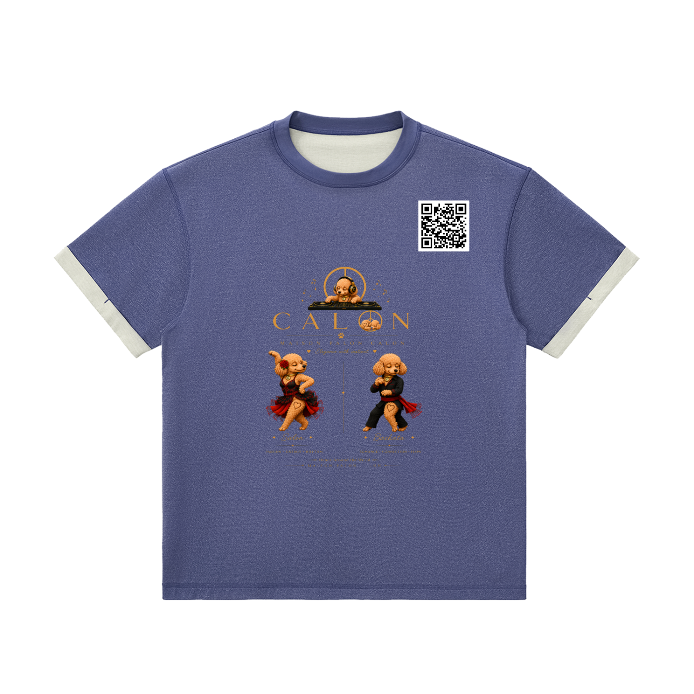 コントラストカフ Tシャツ — ユニセックス