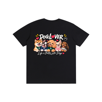 DOG | ベーシック ユニセックス コットンTシャツ / Pure Cotton Unisex T-Shirt