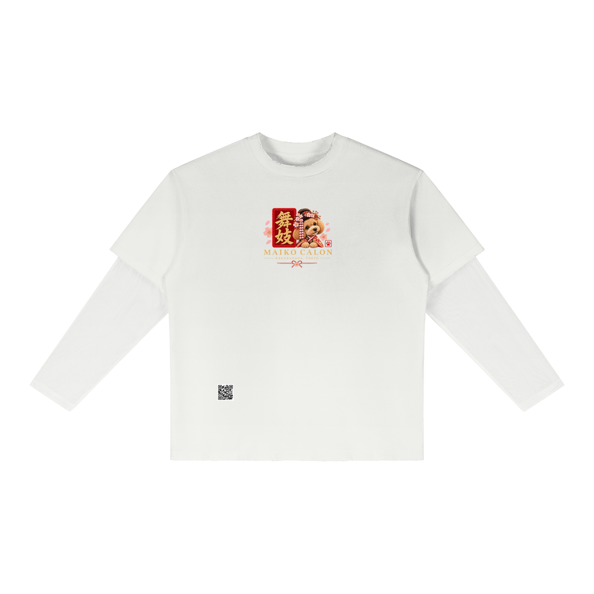 KAGURAZAKA | ユニセックス サンフェード レイヤー Tシャツ舞妓 / Unisex Sunfade Layer T-Shirt