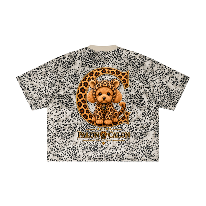 Unisex Leopard Print Boxy T-Shirt