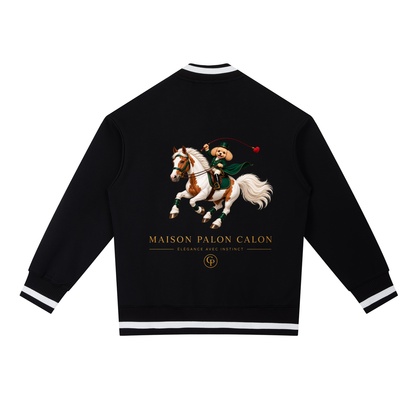 EQUESTRIAN CALON | コントラストパイピング ジップボンバージャケット / Contrast Piping Zip Bomber Jacket