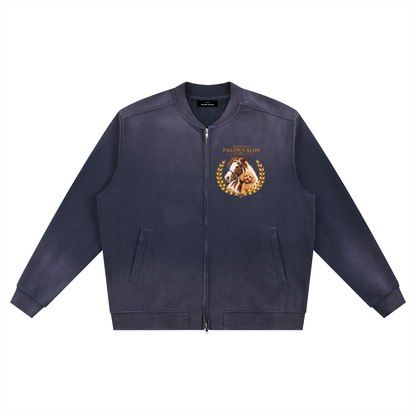 Sun Fade Heavyweight Baseball Jacket