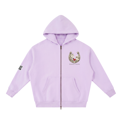 EQUESTRIAN CALON | オーバーサイズ フリース ボクシー フーディー/ Unisex Oversized Fleece Boxy Hoodie