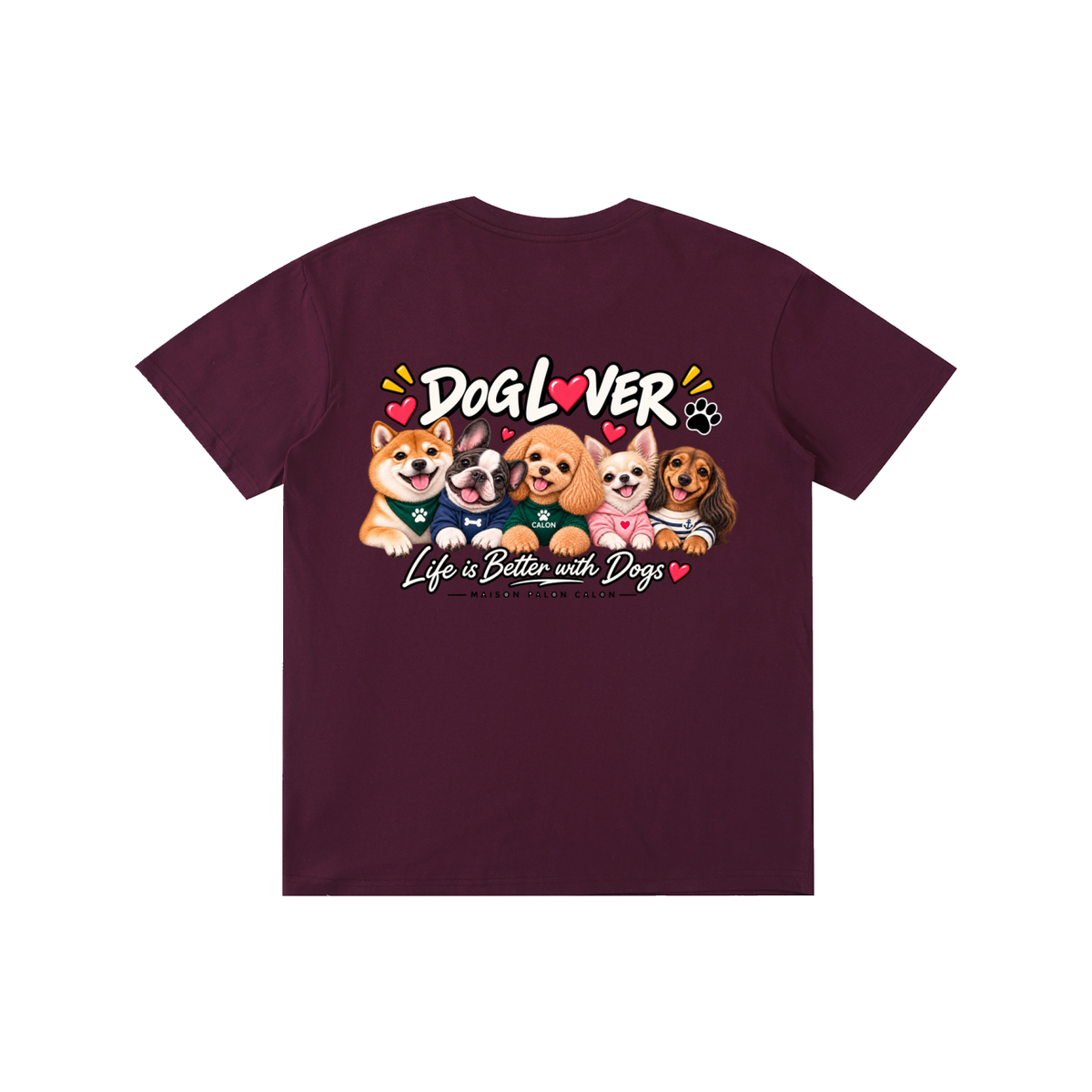 DOG | ベーシック ユニセックス コットンTシャツ / Pure Cotton Unisex T-Shirt