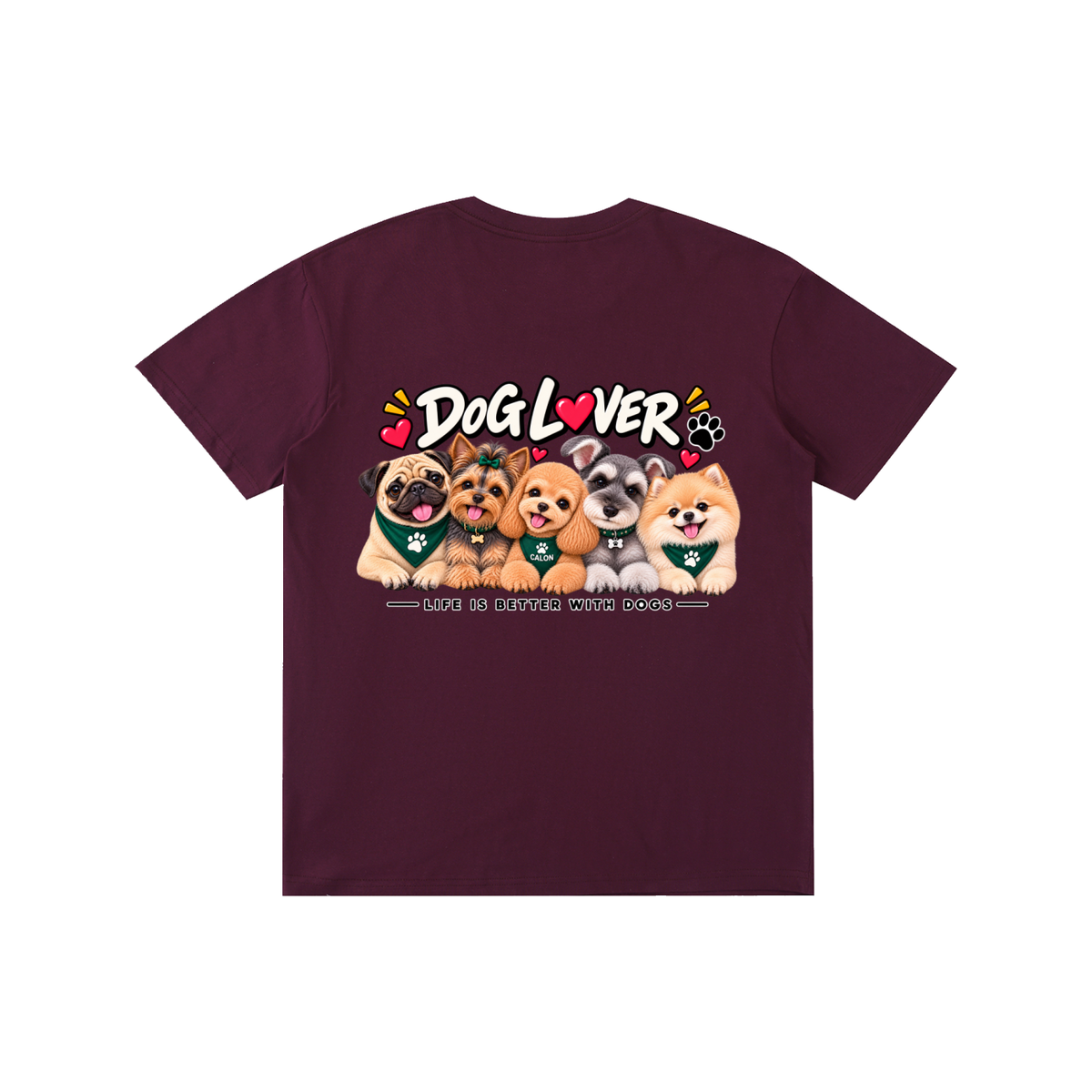 DOG | ベーシック ユニセックス コットンTシャツ / Pure Cotton Unisex T-Shirt