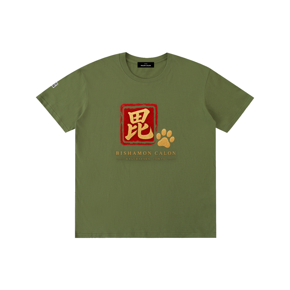 KAGURAZAKA | ユニセックス ピュアコットン Tシャツ毘沙門 / Pure Cotton Unisex T-Shirt