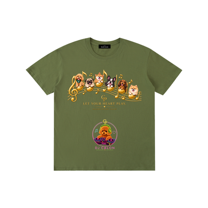 DOG | ベーシック ユニセックス コットンTシャツ / Pure Cotton Unisex T-Shirt