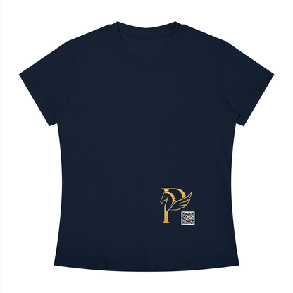 ウィメンズ スリムフィット クルーネック Tシャツ — Women's Slim Fit Crewneck T-Shirt