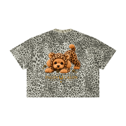 Unisex Leopard Print Boxy T-Shirt